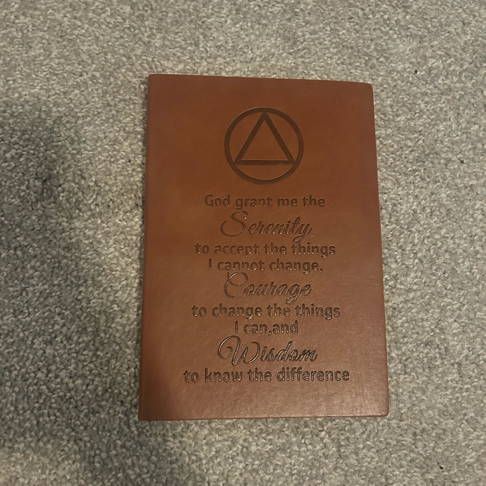 Brown Leather Journal with Inspirational Quote